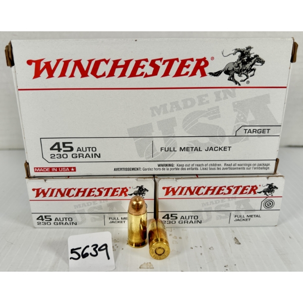 AMMO: 150X WINCHESTER .45 ACP - 230 GR FMJ