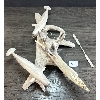 Image 5 : NARWHAL HUNTER IN KAYAK BY PAKAK INUKSUK - CARIBOU ANTLER, IVORY W/ SINEW