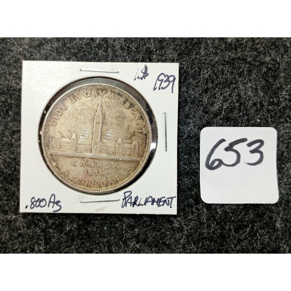 1939 CDN SILVER DOLLAR