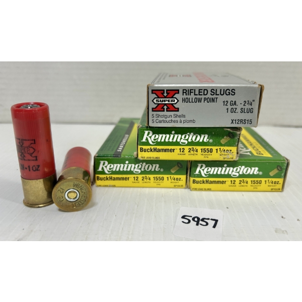 AMMO: 20X MIXED 12 GA - 2-3/4IN SLUGS
