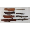 Image 2 : LOT OF 4 - OLD TIMER KNIVES & SHARPENER W/ SHEATHS