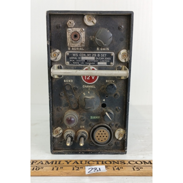 1945 CDN RCA VICTOR CO. WIRELESS SET NO. 29 B