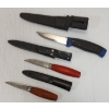 Image 4 : LOT OF 3 - MORA HUNTING KNIVES W/ SHEATHS
