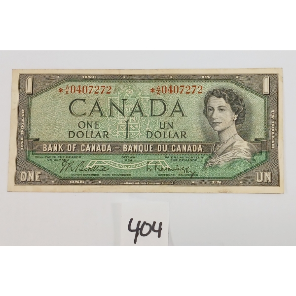 1954 CDN $1 REPLACEMENT BANKNOTE