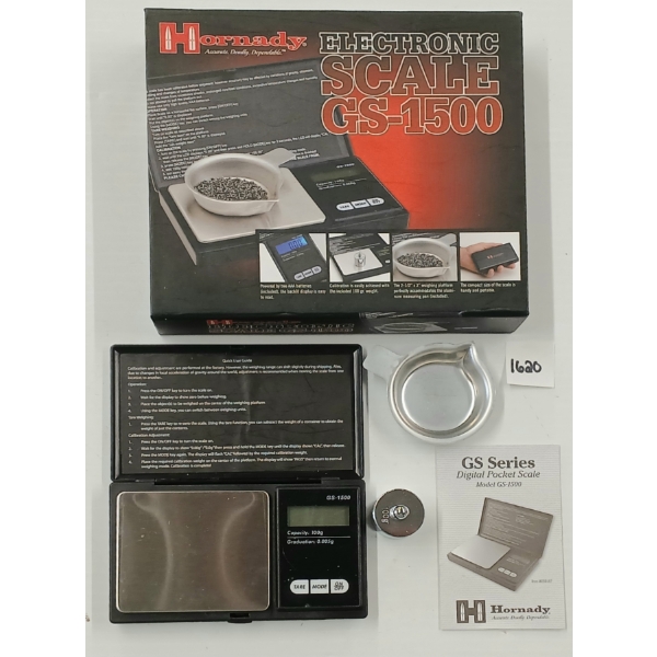 HORNADY GS-1500 ELECTRONIC SCALE - AS NEW