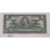 Image 1 : 1937 CDN $1 BANKNOTE
