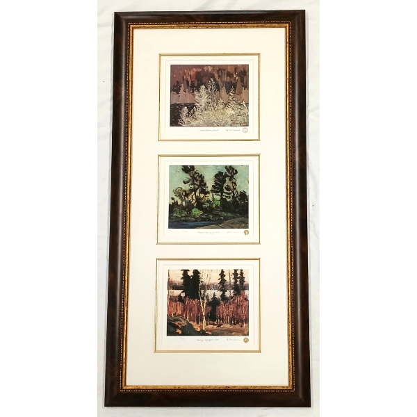 "FROST-LADEN CEDARS," "GEORGIAN BAY, BYING INLET" BY TOM THOMSON - FRAMED PRINTS
