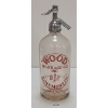 Image 1 : WOOD BEVERAGES CO. INC. - CLEAR ETCHED - 26OZ SELTZER BOTTLE