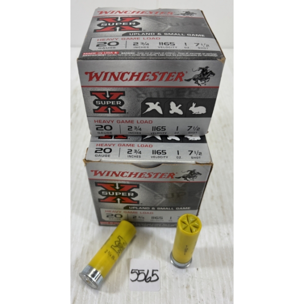 AMMO: 70 X WINCHESTER 20 GA 2 3/4 INCH NO 7 1/2