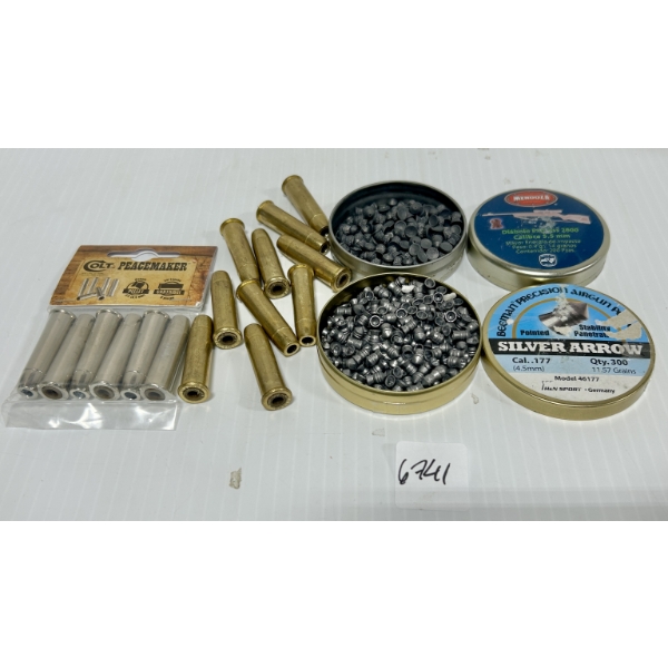 PELLETS: APPROX 500X .177 CAL & .22 CAL & 16X UMAREX INSERTS
