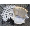 Image 9 : ROCOCO STYLE WICKER PATIO CHAIR W/ CUSHION