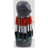 Image 6 : "FIGURE W/ BEAD WORK" BY ALICE AKAMAK (PRS CDN ARTIST) - STONE & BEADS