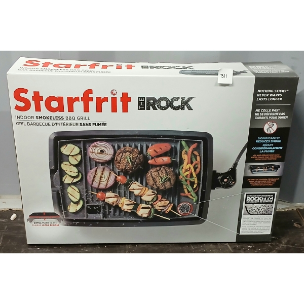 STARFRIT ROCK INDOOR SMOKELESS BBQ GRILL - SEALED