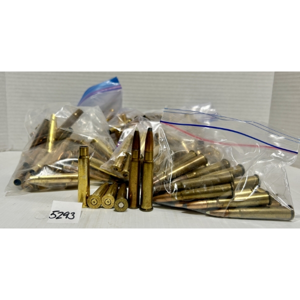 AMMO/BRASS: 23X LIVE & 240X BRASS .303 BRIT W/ AMMO CAN