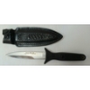 Image 3 : LOT OF 2 - S&W & H1 KNIVES W/ LEATHER SHEATHS