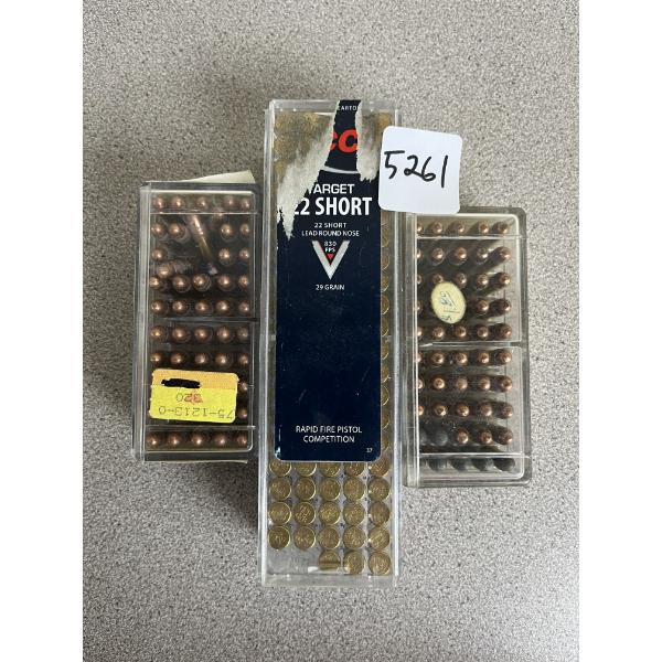 AMMO: APPROX 200X MIXED .22 SHORT & LONG RIFLE 