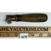 Image 2 : ENGLISH VICTORIAN (?) STEEL / BRASS / WOOD HAND LACE CUTTER