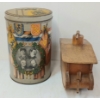 Image 3 : LOT OF 3 - WWII COMMEMORATIVE LIBERATION TIN, QUEEN VICTORIA COMMEMORATIVE PC & WOOD MODEL TANK