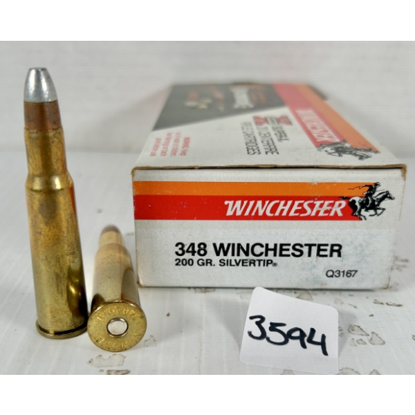 AMMO: 20X WINCHESTER .348 WIN - 200 GR SP