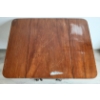 Image 7 : DROP LEAF SEWING STAND WITH WORK BAG - MAHOGANY - C. MID - LATE 1800s