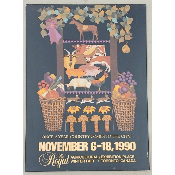 1990 THE ROYAL AGRICULTURAL WINTER FAIR BOARD SIGN