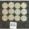 Image 1 : LOT OF 12 - 1936-1943 CDN 25 CENT COINS 