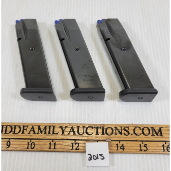 LOT OF 3 - MEC-GAR CZ 75 9MM MAGS - 10RD