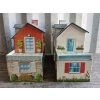 Image 4 : LOT OF 4 - TIN LITHO HOUSES