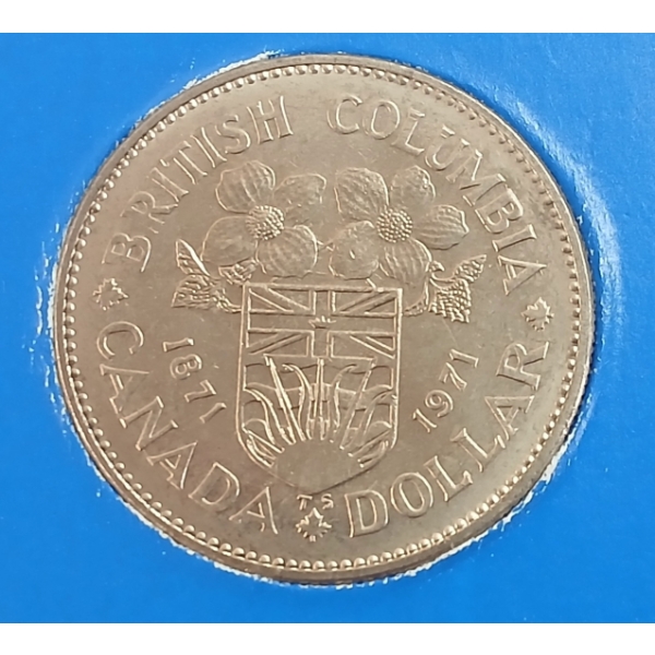 1971 CDN BRITISH COLOMBIA SIVLER DOLLAR