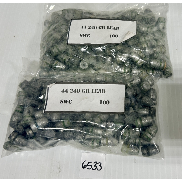 BULLETS: 200X .44 CAL 240 GR LEAD