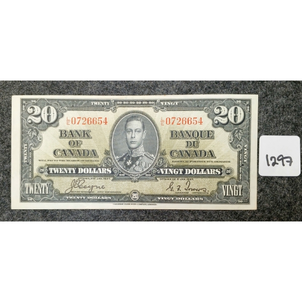 1937 CDN $20 BANKNOTE