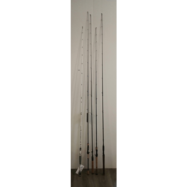 LOT OF 5 - FISHING POLES - INCL BERKLEY & BASS PRO SHOPS