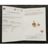 Image 4 : GOLD PLATED ROUND CUT NATURAL BLUE SAPPHIRE & CUBIC ZIRCONIA HEART PENDANT ($1,038.00 APPRAISAL)
