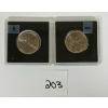 Image 1 : LOT OF 2 - 1991 CDN 25 CENT UNCIRCULATED PCS