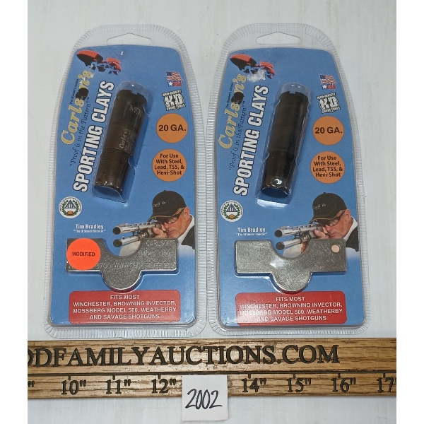 LOT OF 2 - CARLSON'S SPORTING CLAYS 20GA CHOKES - MOD