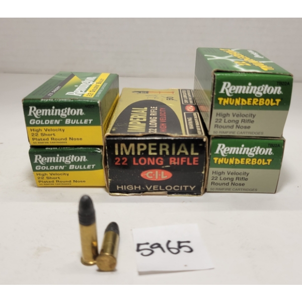 AMMO: 130X CIL & REMINGTON .22 LR & SHORT - RN