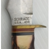 Image 3 : LOT OF 3 - ANTLER HANDLE KNIVES W/ LEATHER SHEATHS