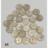 Image 2 : LOT OF 25 - U.S. 25 CENT COINS - INCL 1967 & 1976, ETC.