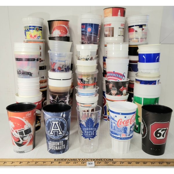 JOB LOT - ASSORTED SPORTS STADIUM COLLECTIBLE CUPS