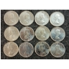 Image 2 : LOT OF 12 - 1962 CDN 10 CENT COINS