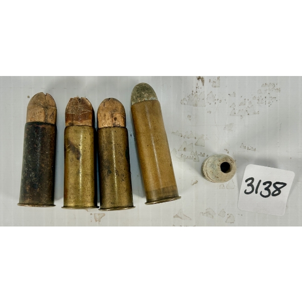 AMMO: 3X .57 SNIDER BIRDSHOT, 1X .577 SNIDER LRN & 1X .57 CAL BULLET