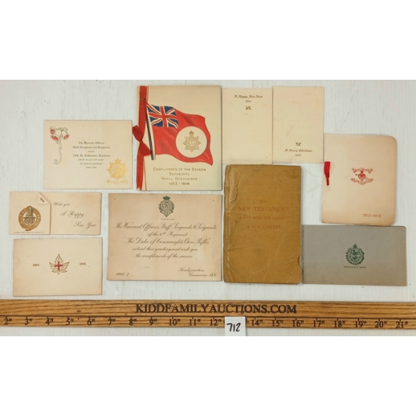 JOB LOT - PRE-WWI GREETING CARDS & 1914 NEW TESTAMENT 