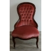 Image 3 : SUEDE BUTTON BACKED GRANDMOTHER CHAIR