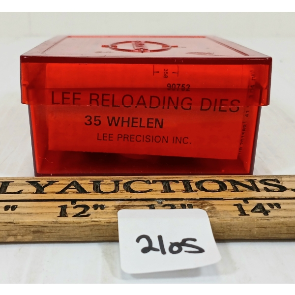 LEE .35 WHELEN RELOADING DIE SET