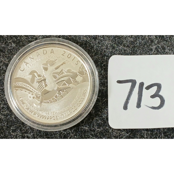 2015 CDN $20 SILVER COIN