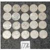 Image 1 : LOT OF 20 - 1942-1968 CDN 25 CENT COINS