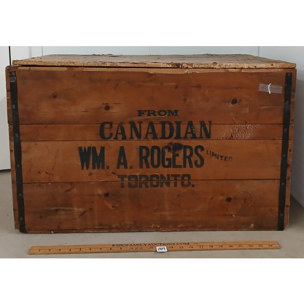 CANADIAN WM. A. ROGERS LIMITED TORONTO CRATE