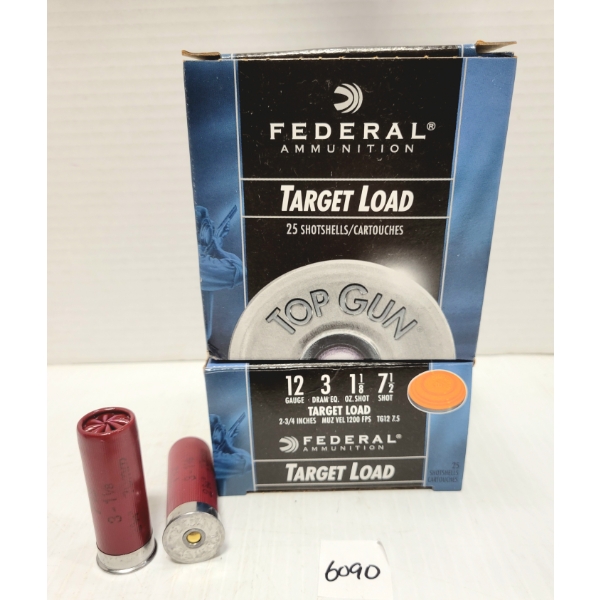 AMMO: 50X FEDERAL 12 GA 2 3/4 IN NO 7.5