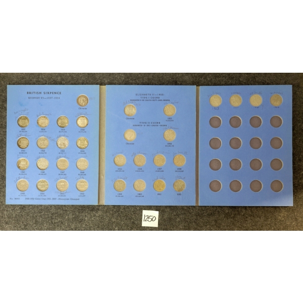 1937-1966 GRT BRITAIN SILVER SIX PENCE BOOKLET