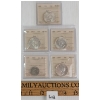 Image 1 : LOT OF 5 - 1922 - 1945 CDN 5 & 50 CENT PCS